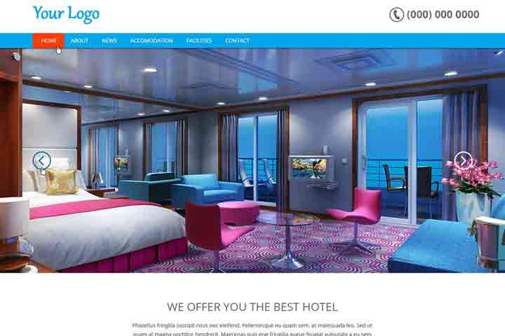 Website Devlopment-hotel-template