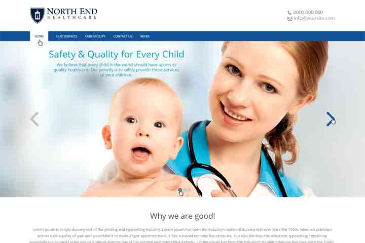 Website Devlopment-medical-template